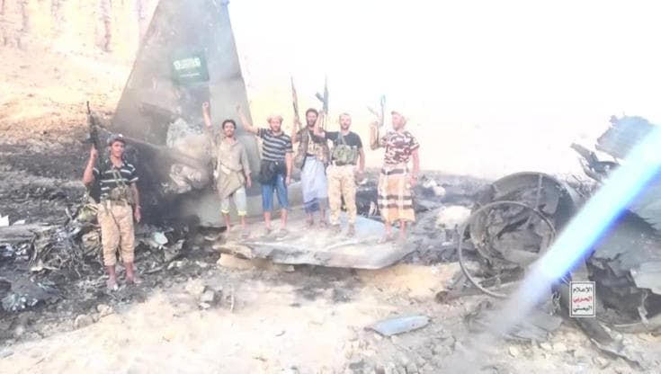 Yemen, Houthi abbattono un aereo da combattimento dell'Arabia Saudita