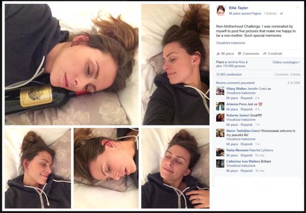 Felice di non essere mamma perché... l'ironia social di Ellie diventa virale
