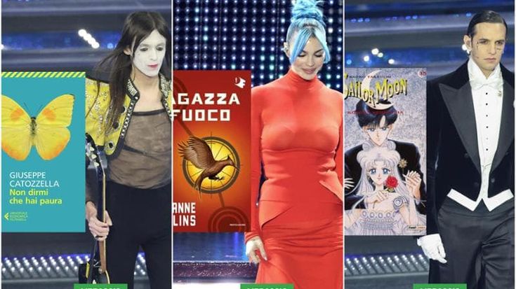 I Coma_Cose come Dracula e Rose Villain "Ragazza di fuoco": il gioco social del Libraccio su Sanremo