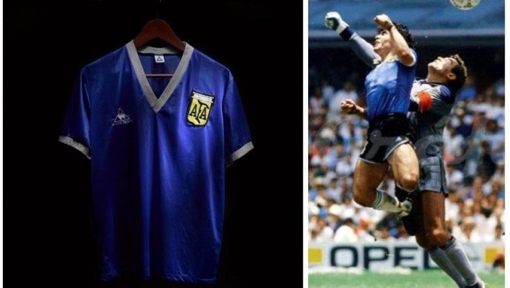 Maradona, all'asta da Sotheby's la maglia della 'Mano di Dio': prezzo base oltre 5 milioni di euro