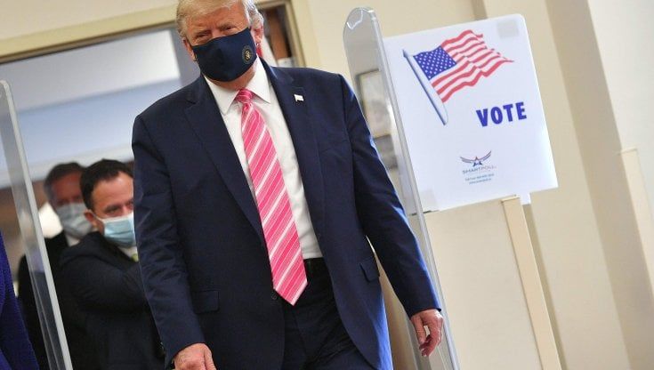 Usa 2020, Trump vota in Florida