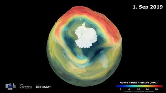 Il buco dell'ozono a minimi storici dal 1982. E non è una buona notizia