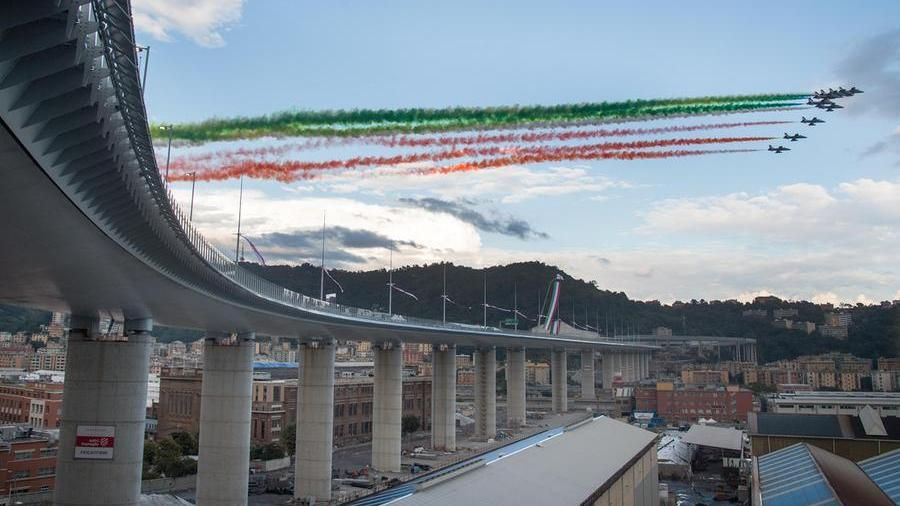 L'inaugurazione del Ponte Genova San Giorgio (da LaStampa)