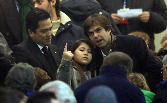 Inter-Milan: Thohir, Barbara Berlusconi e vip in tribuna