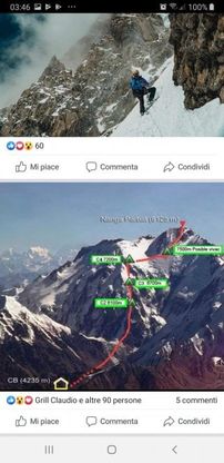 Cala Cimenti in cima al Nanga Parbat, cronaca social di una scalata