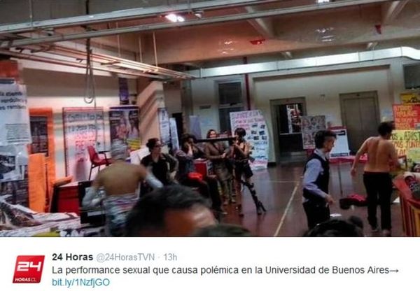 Performance porno all'università, scandalo in Argentina