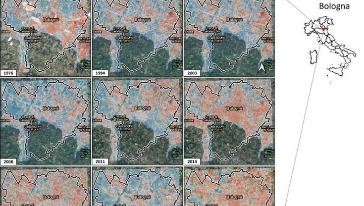 In bici da Labàs alla Pescarola per mappare il clima a Bologna