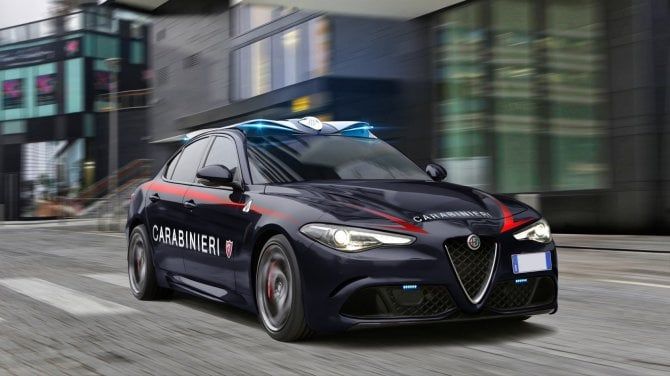 Sorpresa, la sirena della Giulia dei carabinieri diventa futuristica