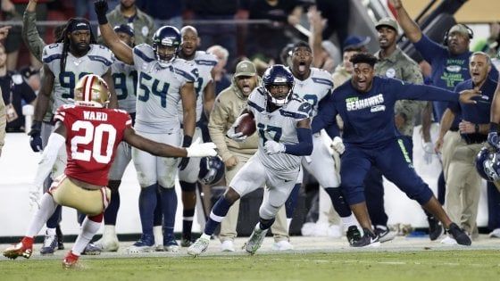 Nfl, Seattle all'ultimo respiro, San Francisco perde l'imbattibilità