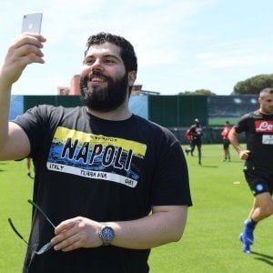  Napoli, Salvatore Esposito, alias Genny Savastano, al centro tecnico di Castel Volturno