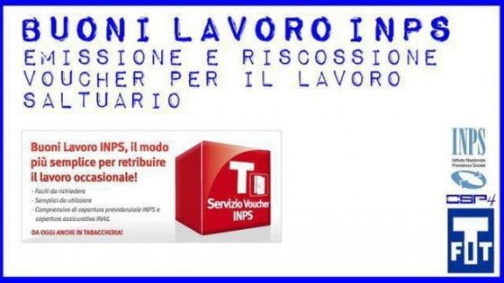 Voucher utilizzati per il lavoro in Cgil: "Sì, ma solo per prestazioni occasionali"