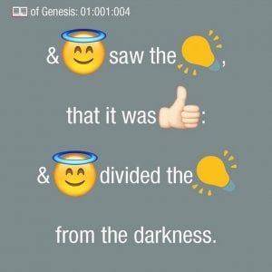 Dopo Pinocchio, anche la Bibbia tradotta in emoji