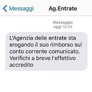 Un messaggino dall'Agenzia delle Entrate. Ecco come funziona