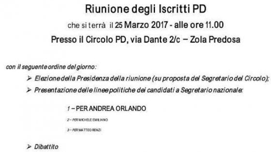 "Il nome di Orlando a caratteri cubitali": primarie Pd, guerra di volantini a Bologna