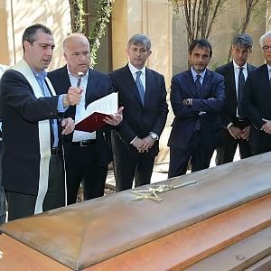La salma di Giovanni Falcone traslata nel Pantheon dei siciliani illustri