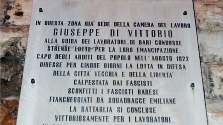 Bari antifascista, visite guidate nei luoghi della memoria: il 3 e il 17 dicembre