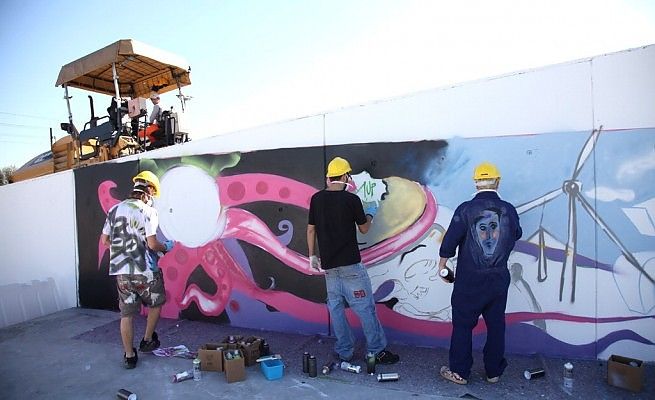 Sfida a colpi di murales<br />alla discarica Barricalla