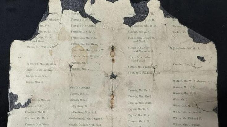 La prima classe costa mille lire...all’asta la lista dei passeggeri del Titanic