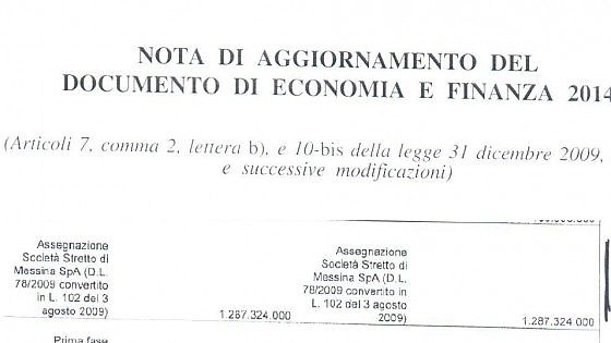Ponte di Messina, scontro Sel-Ministero: "Rifinanziato". "Lettura errata"