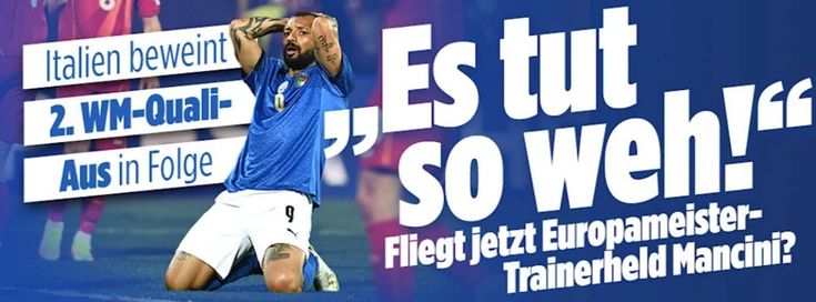 Italia fuori dai Mondiali: le prime pagine dei giornali stranieri