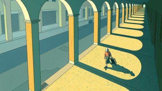 Sul New Yorker i portici deserti di Bologna ai tempi del virus 
