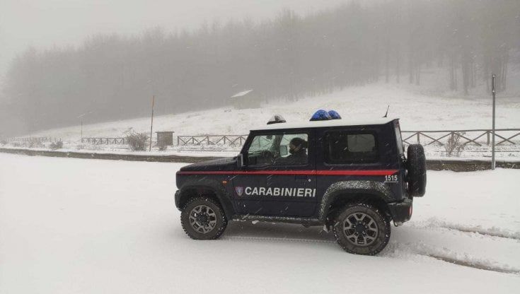Nevicata in Casentino e all'Abetone: temperature giù in tutta la Toscana