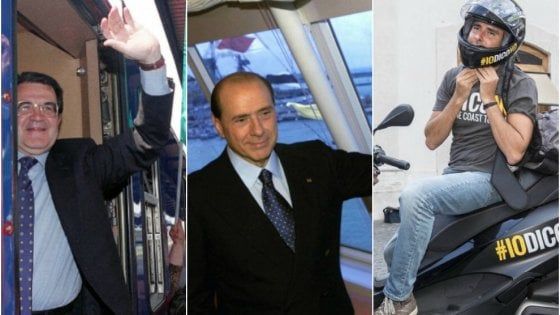 Lo scooter di Di Battista dopo il camper di Renzi, la nave del Cavaliere, il bus di Prodi: caccia sempre più low profile al consenso