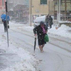 Neve nell'entroterra, vento in citt&agrave;