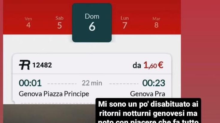 La denuncia social di un musicista: “A Genova dopo le 21 collegamenti ferroviari praticamente inesistenti”