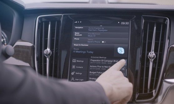 Volvo, l'auto diventa un ufficio