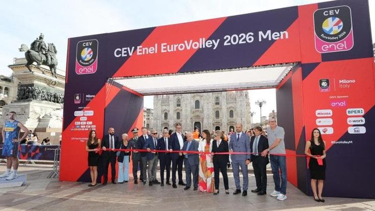 Europei volley maschili, la fanzone a Milano con vista Duomo