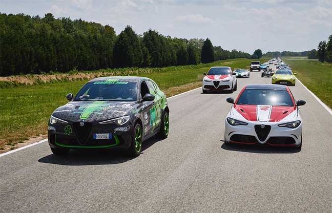 Alfa Romeo show: a Balocco la Gumball 3000