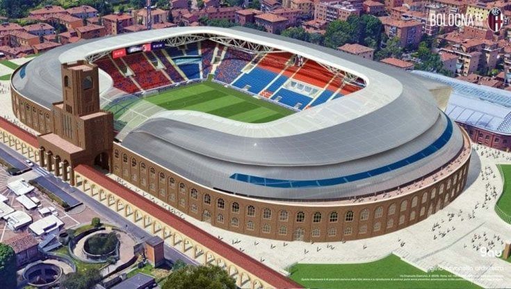 Bologna: ecco il progetto che unisce lo stadio temporaneo a Fico e la ristrutturazione del Dall'Ara