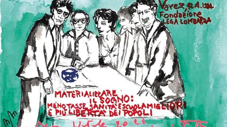 Il biglietto per gli auguri di Natale che Umberto Bossi manda ai leghisti da 28 anni: “Materializzare il sogno del 1984”