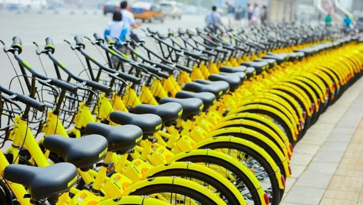 Bike sharing, bastano 5 biciclette per neutralizzare le emissioni di un’auto a motore termico