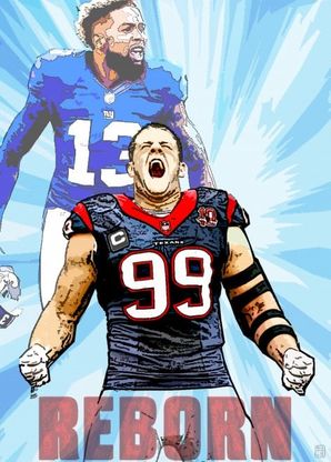 Nfl, il disegno di Ruggiero per OBJ e Watt 