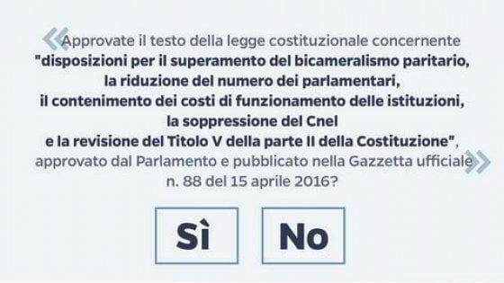 Referendum costituzionale, il governo decide la data