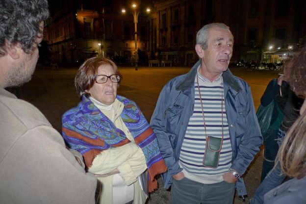 Piazza Dante, sit in notturno<br />per Cristian D'Alessandro