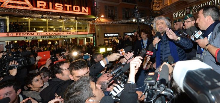 Grillo a Sanremo: "La Rai &egrave; la rovina del Paese"