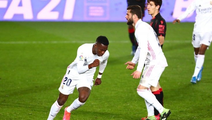 Liga: Vinicius salva il Real Madrid all'89', 1-1 con la Real Sociedad