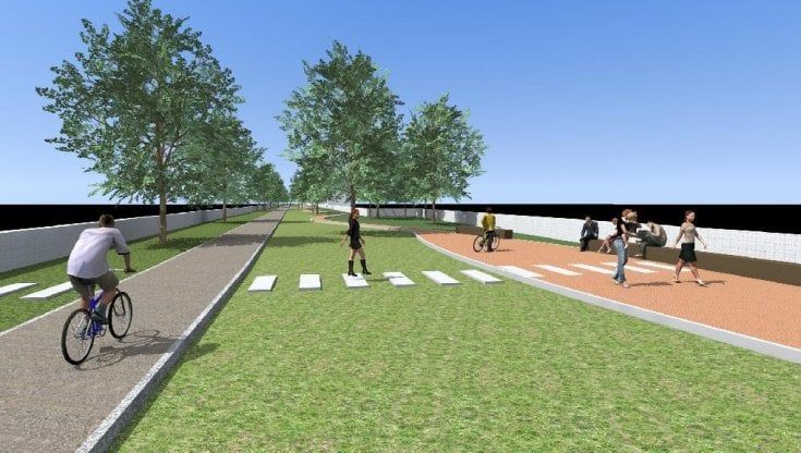 Dal Vesuvio al mare in bicicletta: inaugurato il cantiere per la pista ciclabile sulla Torre-Cancello