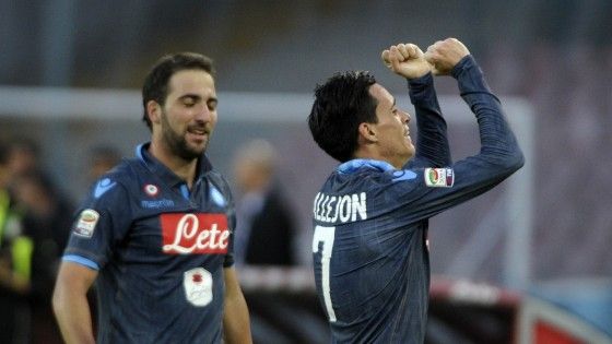 Napoli-Roma 2-0: Higuain e Callejon stendono i giallorossi, al San Paolo &egrave; solo festa