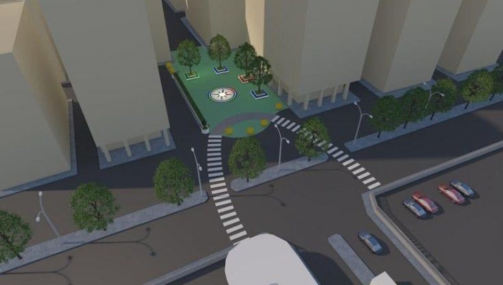 Palermo, fioriera e asfalto colorato: ecco come sarà la nuova "rambla" di via Amari
