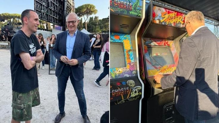 Gualtieri va da Zerocalcare al Circo Massimo, poi la partita a Street Fighter II