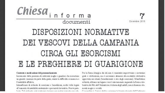 Vescovi campani, “crociata” contro finti esorcismi e messe di guarigione