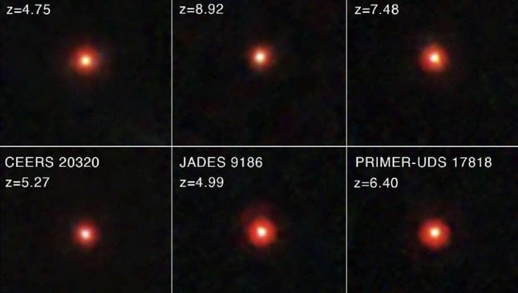 Il mistero dei puntini rossi ripresi dal James Webb Telescope della NASA