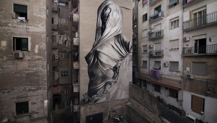 Il festival degli street artist a Pompei: C215, Bosoletti, M-City si esibiscono dal vivo