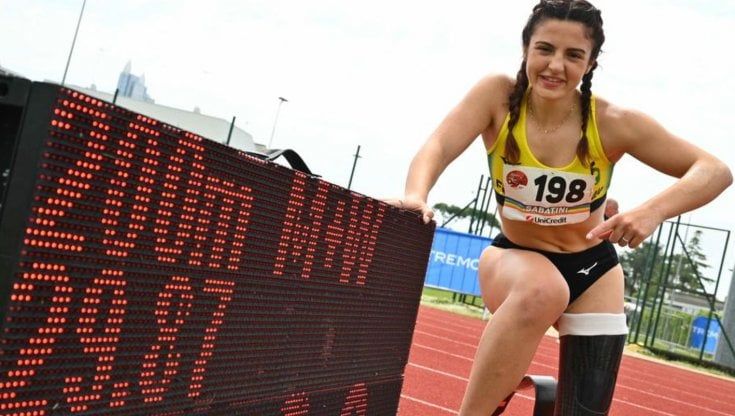 Sabatini firma il record del mondo nei 200 metri T63. Prima atleta a scendere sotto i 30 secondi