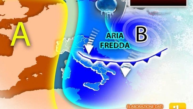 È arrivato il freddo dai Balcani: nel weekend temperature in calo in tutta l'Italia