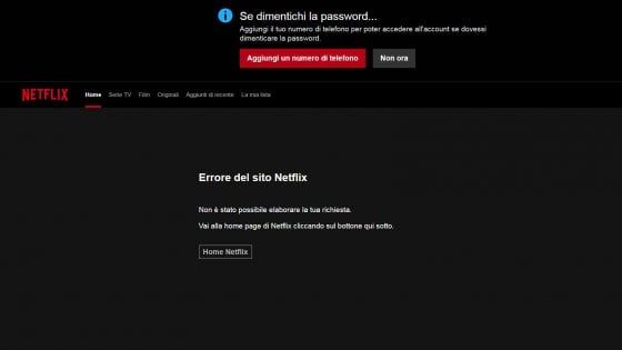 Netflix down, la piattaforma di streaming per la prima volta fuori uso